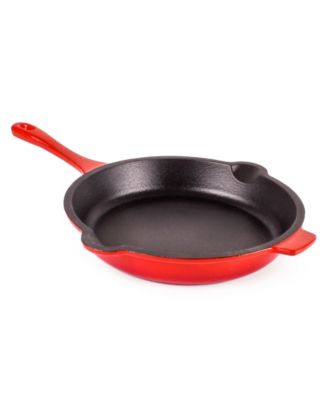 Neo 4pc Cast Iron Cookware Set, Fry Pan, Grill Pan & Round Dutch Oven