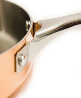 Vintage 4pc Tri-Ply Copper Cookware Set with Lids, Polished