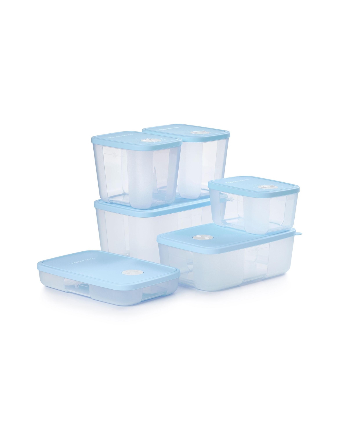 Tupperware Date, Store And Freeze 12 Piece Set In Gray