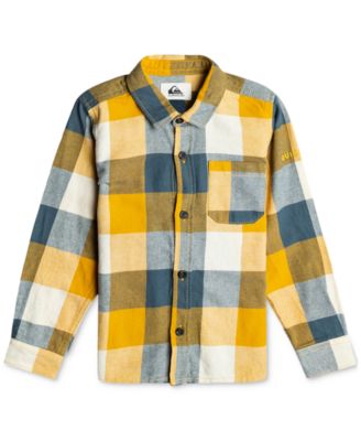 Quiksilver - Toddler & Little Boys Cotton Flannel Plaid Shirt