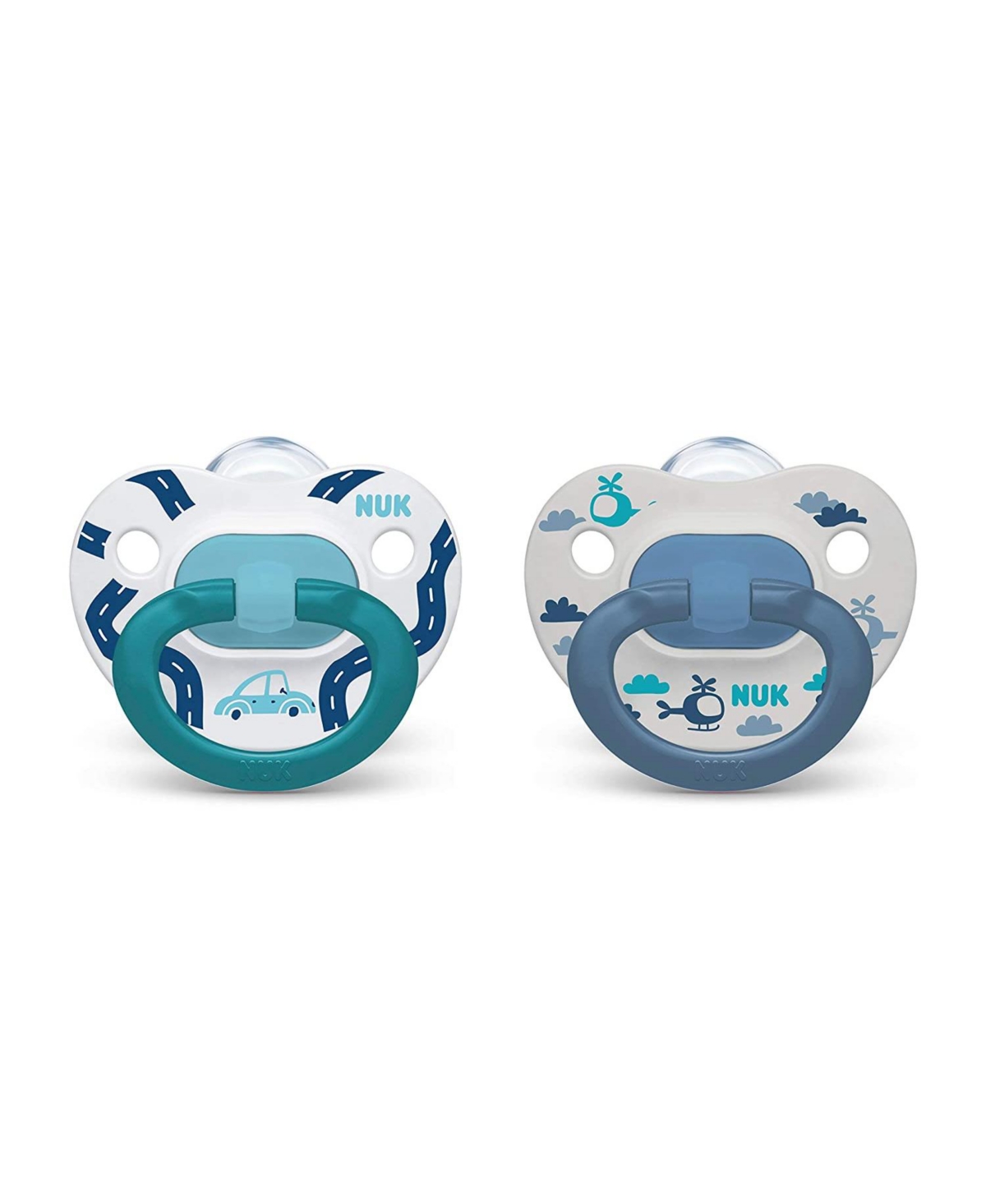 Nuk Orthodontic Pacifiers, 18-36 Months, Blue, 2 Pack