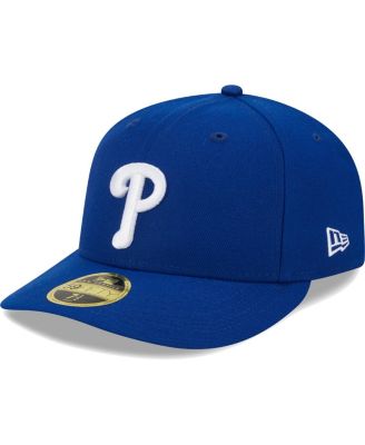 Men's Royal Philadelphia Phillies White Logo&nbsp;Low Profile 59FIFTY Fitted Hat