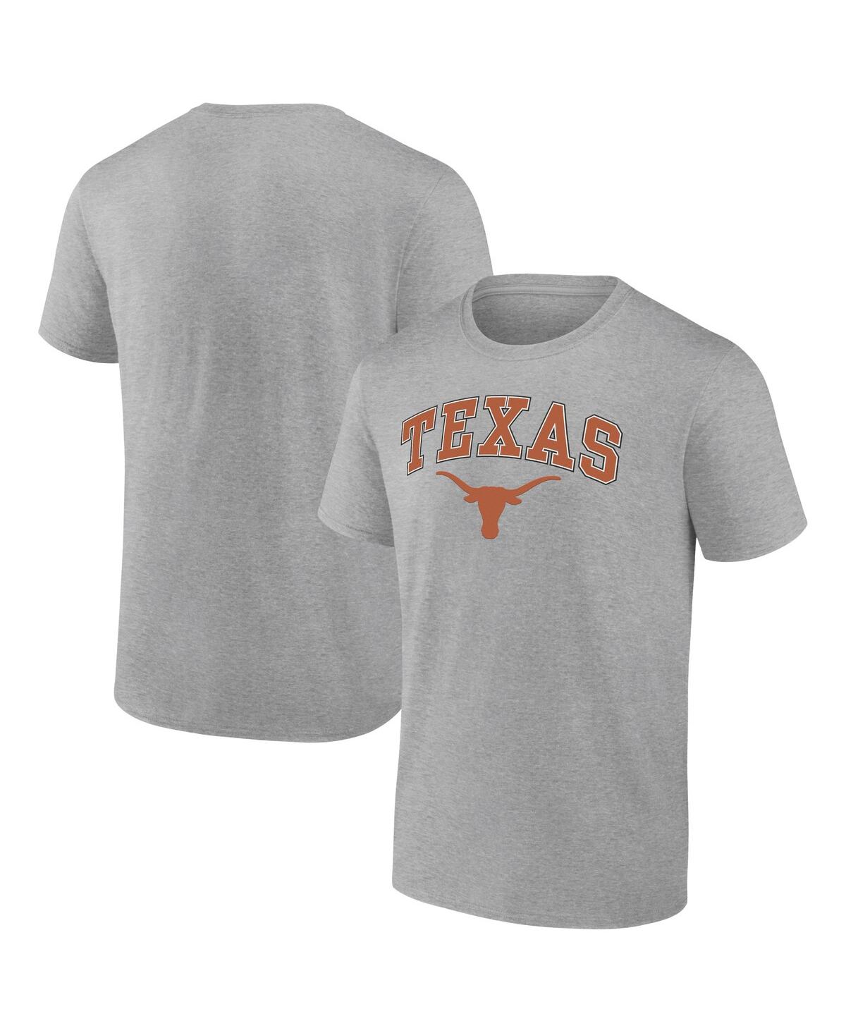 Fanatics Men's  Gray Texas Longhorns Campus T-shirt