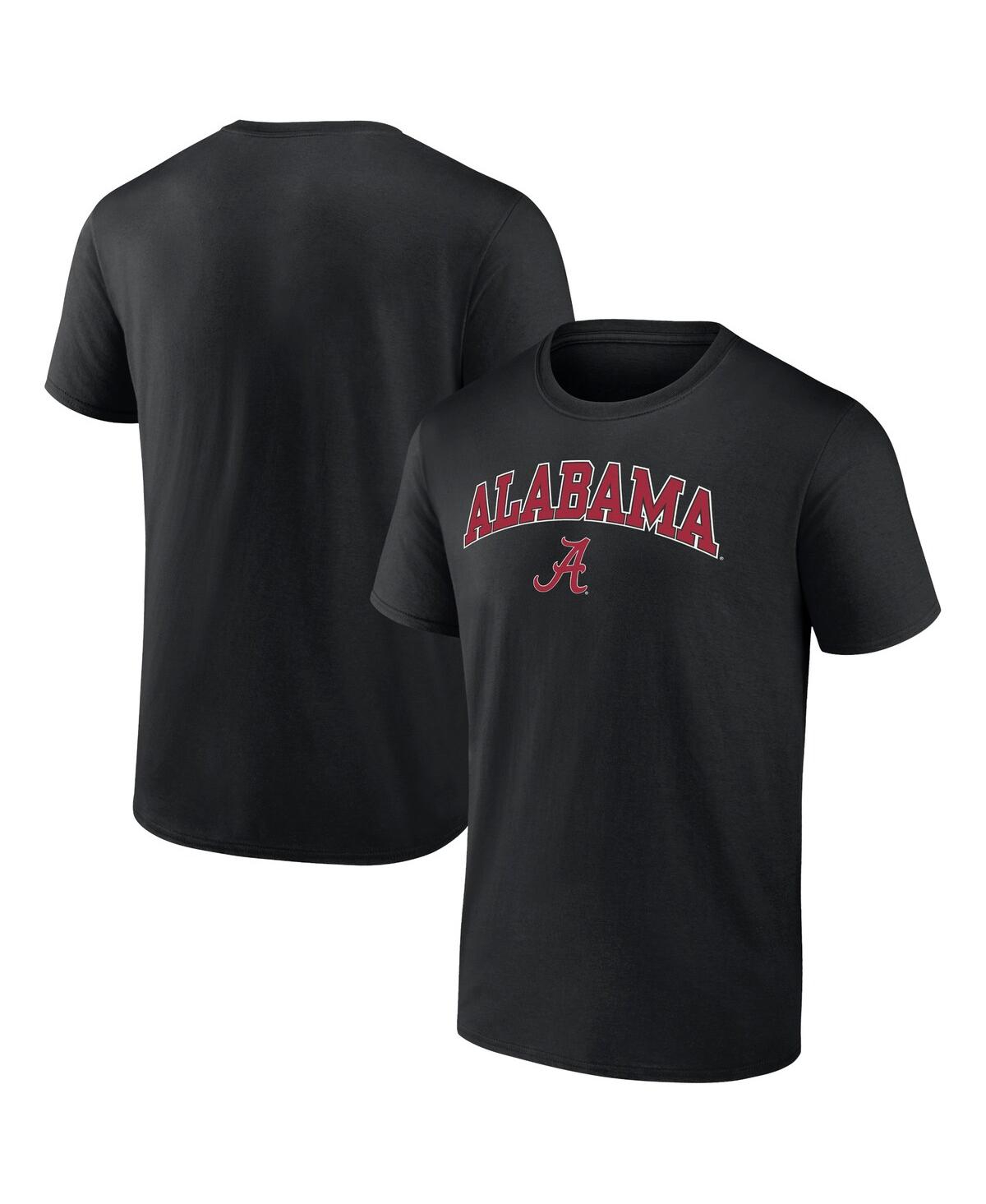 Men's Fanatics Black Alabama Crimson Tide Campus T-shirt - Black