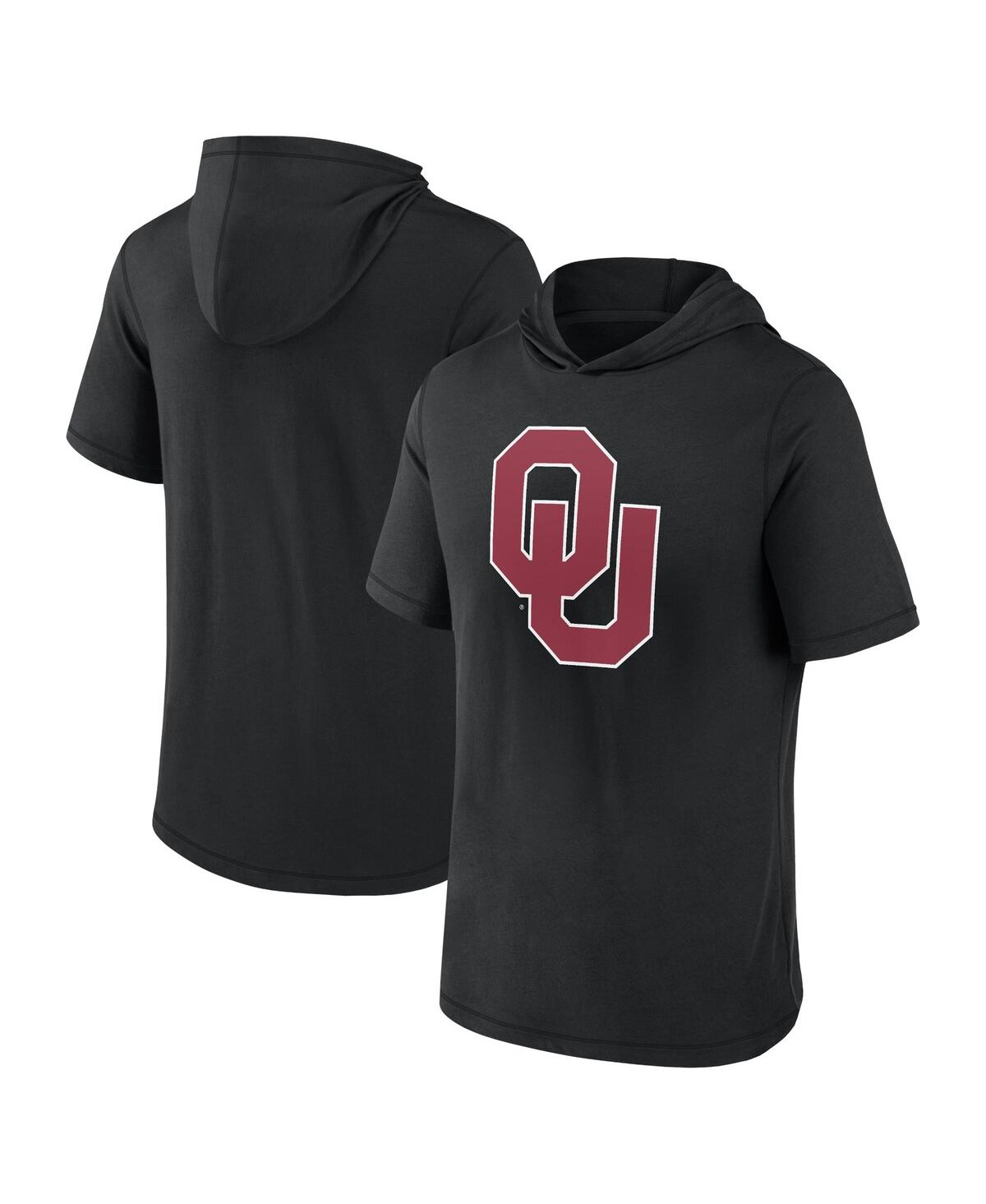 Fanatics Branded  Black Oklahoma Sooners Primary Logo Hoodie T-shirt In Black