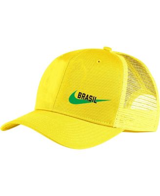 Men's Yellow Brazil National Team Classic99 Trucker Snapback Hat