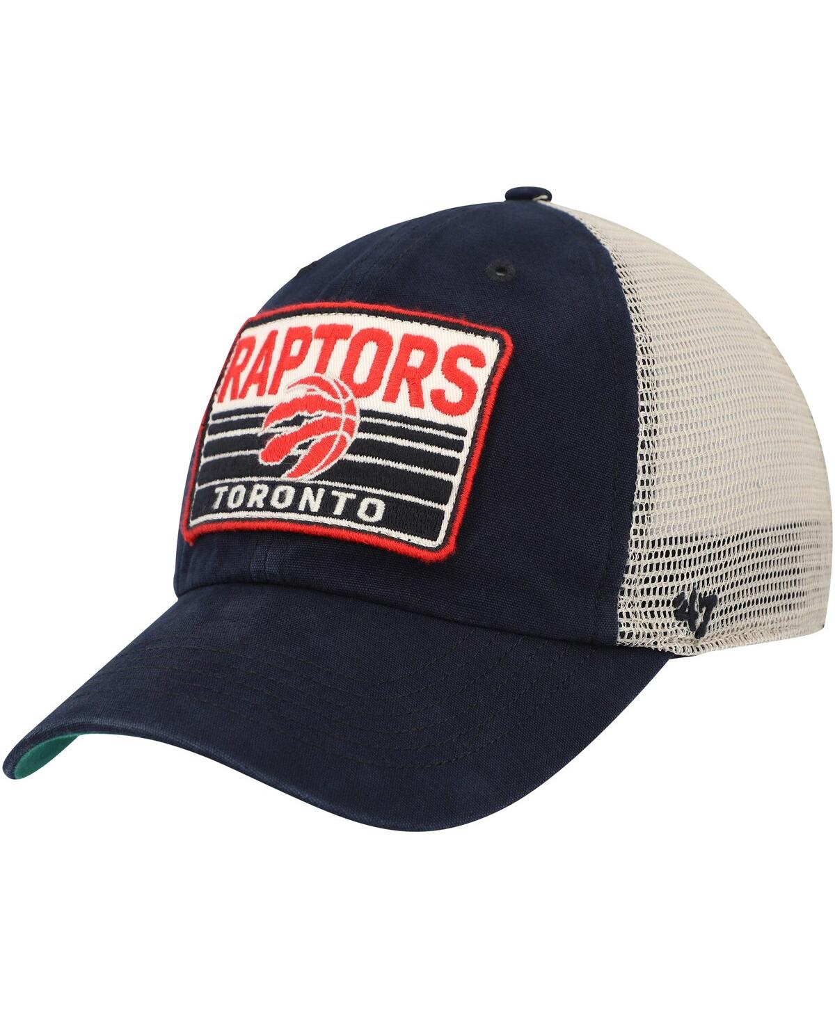Men's '47 Brand Natural Toronto Raptors Four Stroke Clean Up Snapback Hat - Natural