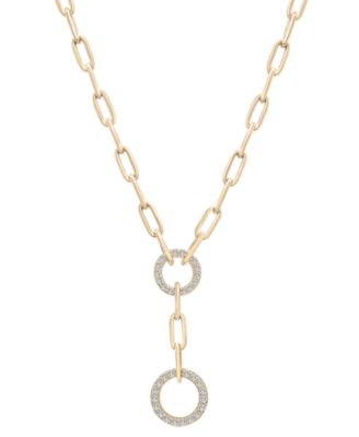 Wrapped in Love Diamond Circle 17 Lariat Necklace 1 2 ct. t.w. in 14k Gold Created for Macy s Macy s