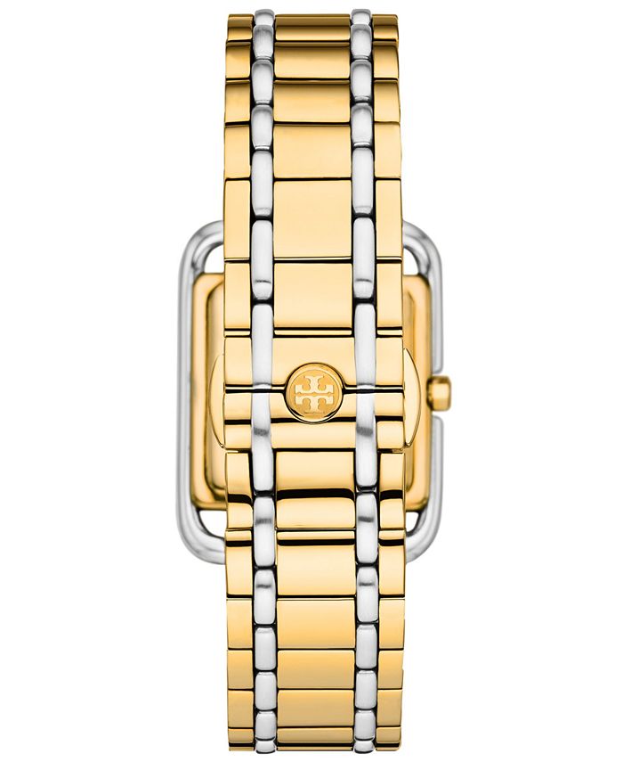 Tory Burch Women's The Miller Square Two-Tone Stainless Steel Bracelet ...
