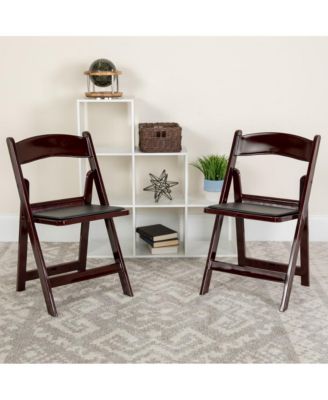 Folding Chair - Resin– 2 Pack 800Lb Weight Capacity Event Chair