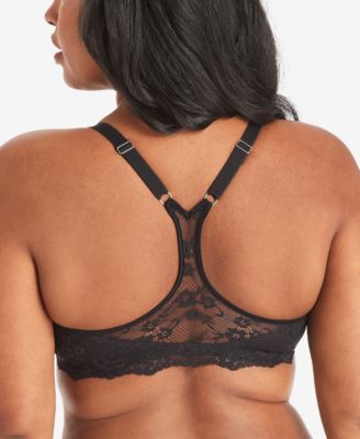 One Fab Fit Lace T-Back Shaping Underwire Front Close Bra 7112