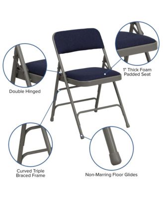 4 Pack Home & Office Portable Party Events Padded Metal Folding Chair
