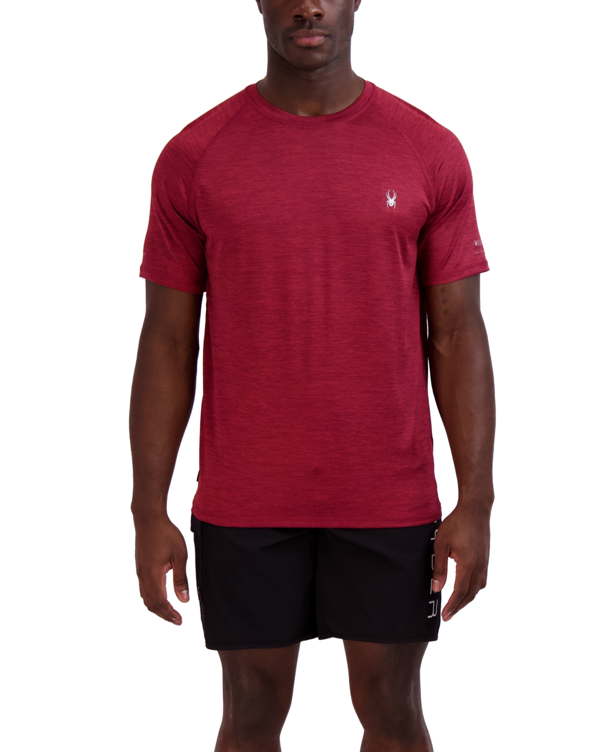 Shop Spyder Men's Standard Short Sleeves Rashguard T-shirt In Biking Red