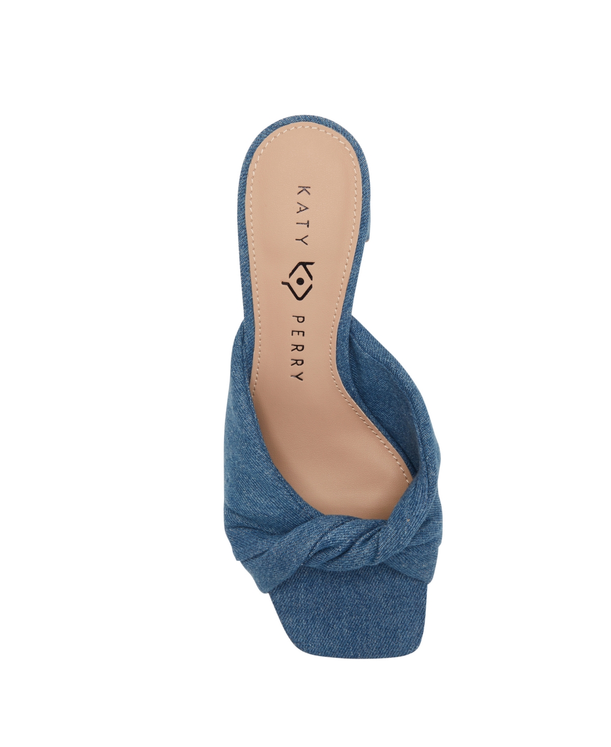 Shop Katy Perry Women's The Tooliped Twisted Slip-on Sandals In Blue Denim