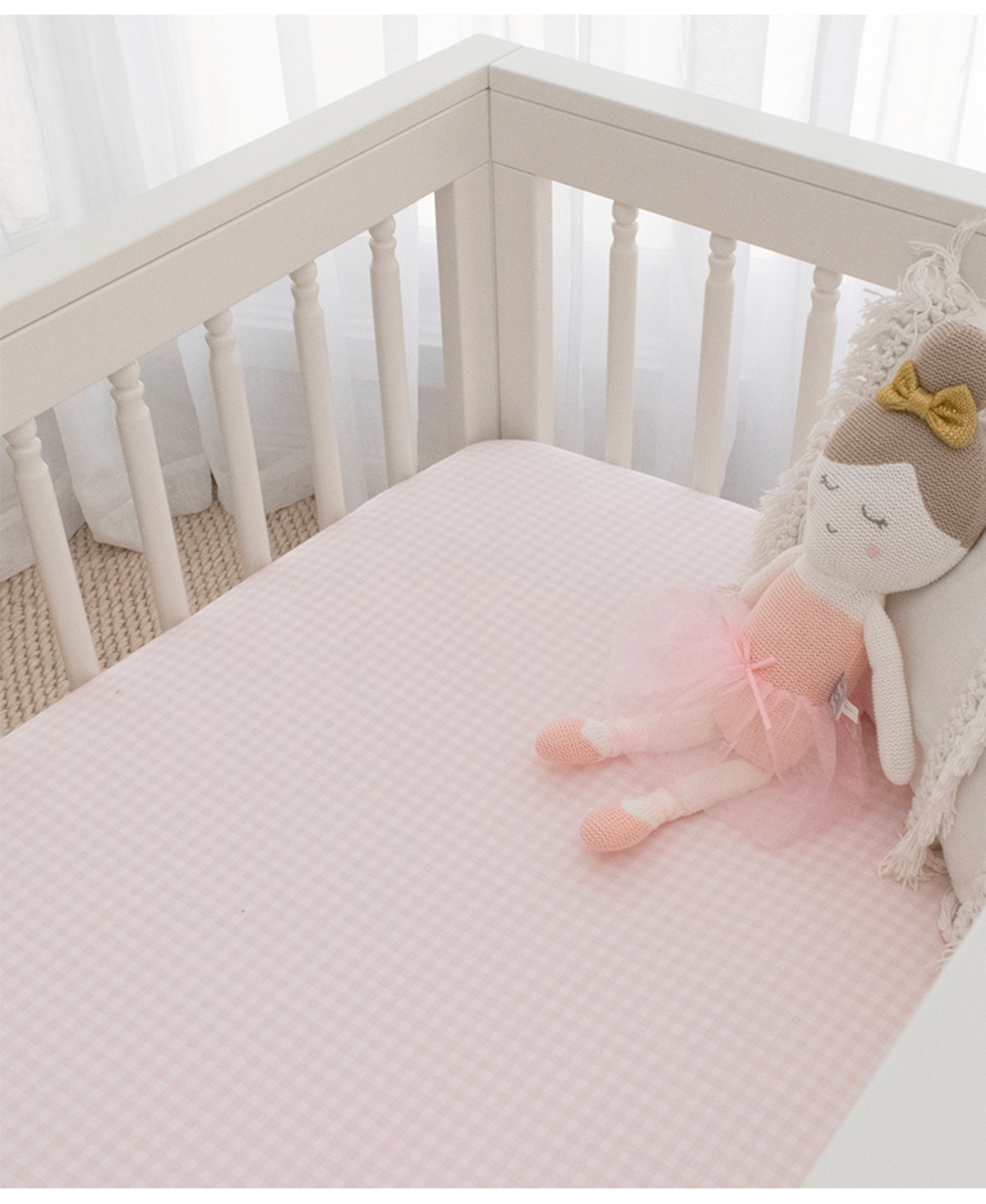 Living Textiles Baby Girls Cotton Jersey Crib Sheet