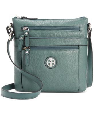 Giani Bernini Pebble Crossbody, Created for Macy's - Pine