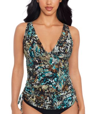 Shirred tankini best sale