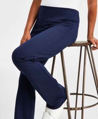 Petite Pull-On Bootcut Ponte Pants, Created for Macy's