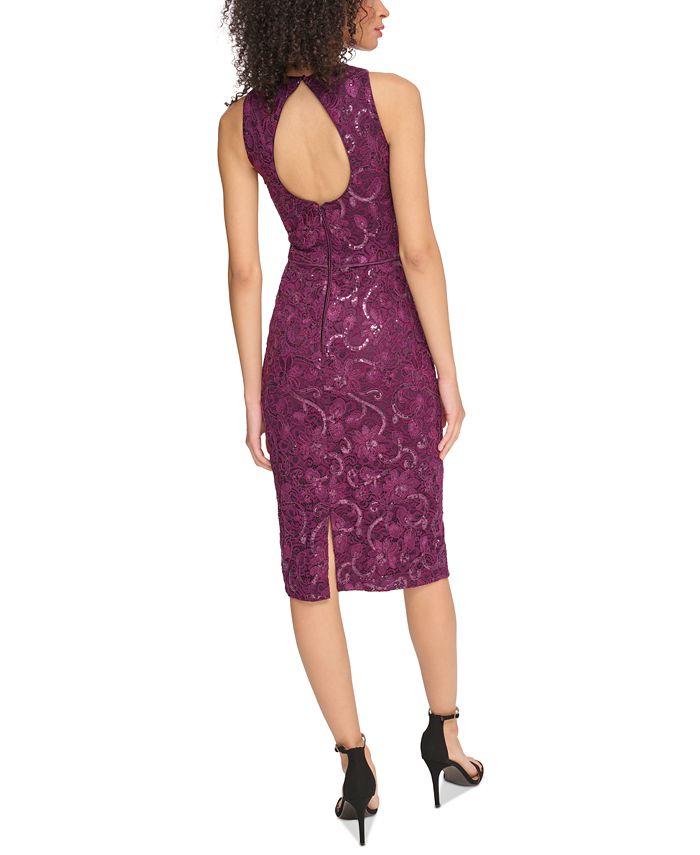 Vince Camuto Sequin Lace Bodycon Dress - Macy's