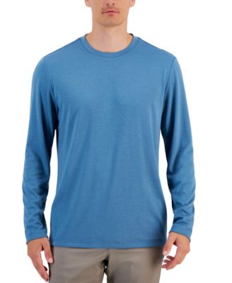Alfani - Alfatech Long Sleeve Crewneck T-Shirt