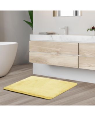 Ultra-Soft Plush Memory Foam Non-Slip Bath Rug, 17" x 24"