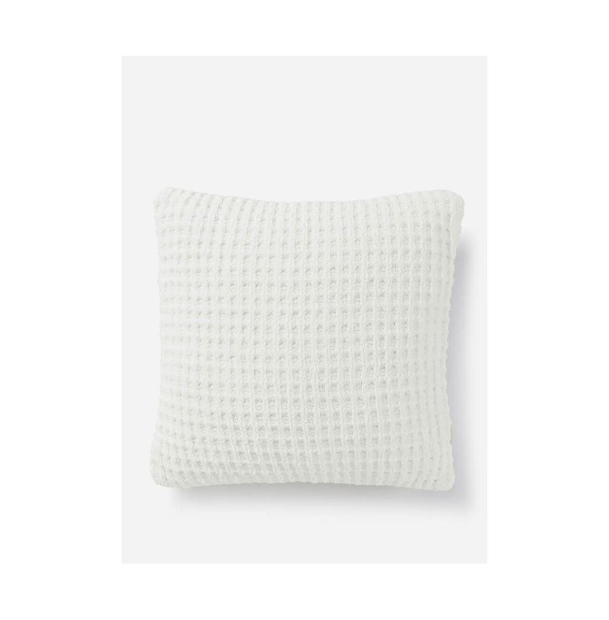 Sunday Citizen Snug Waffle Throw Pillow In Off White