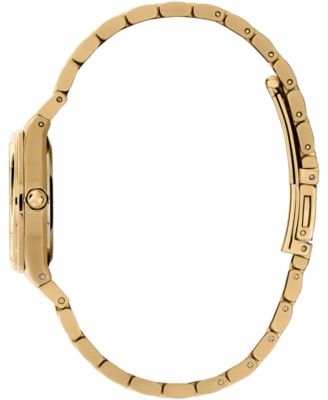 Women's Sports Luxe Hexa Mini Gold-Tone Stainless Steel Bracelet Watch 28mm
