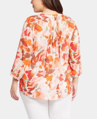 Plus Size Pintuck Blouse