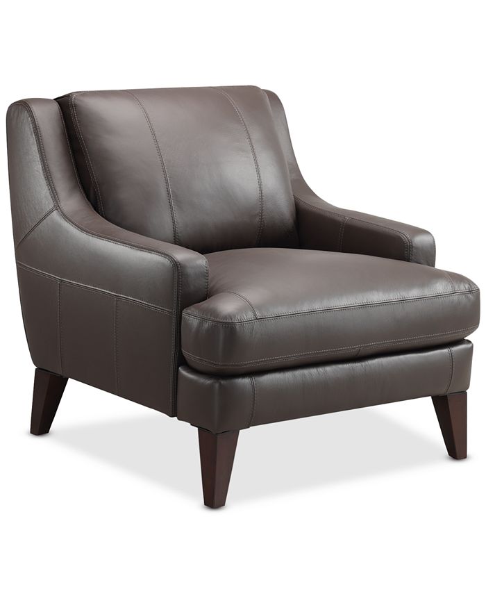 Macys leather chair sales