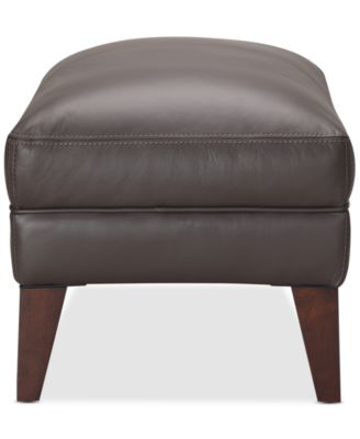 CLOSEOUT! Collyn 31" Modern Leather Ottoman, Created for Macy's