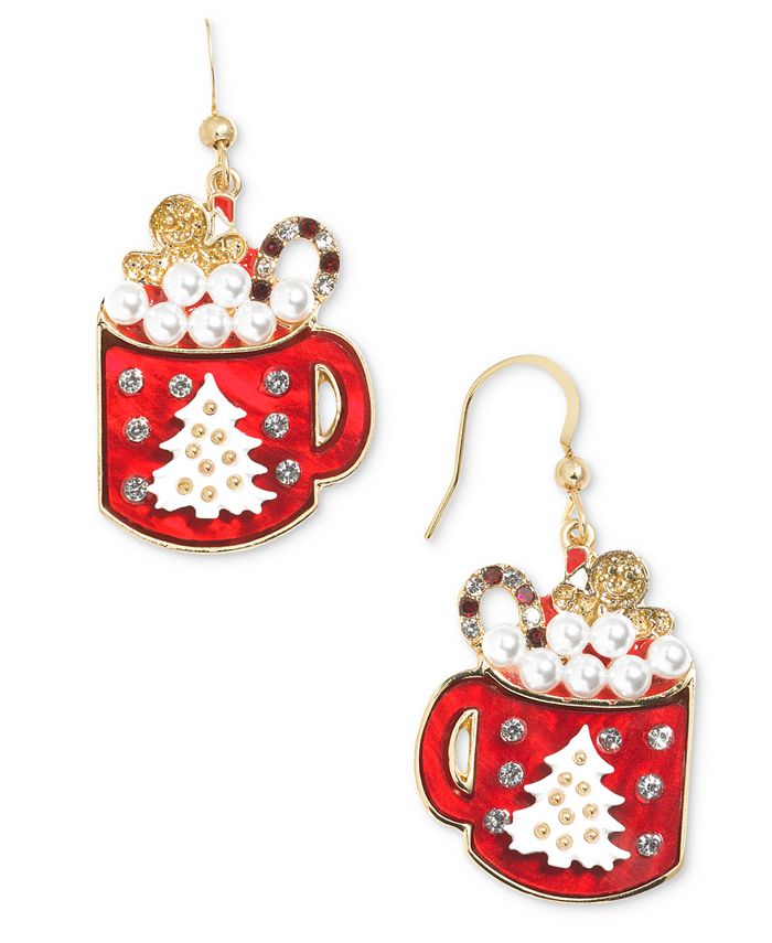 Macy's outlet christmas earrings