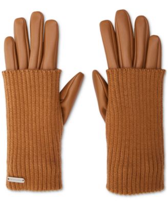 Women's Mixed-Media Gloves