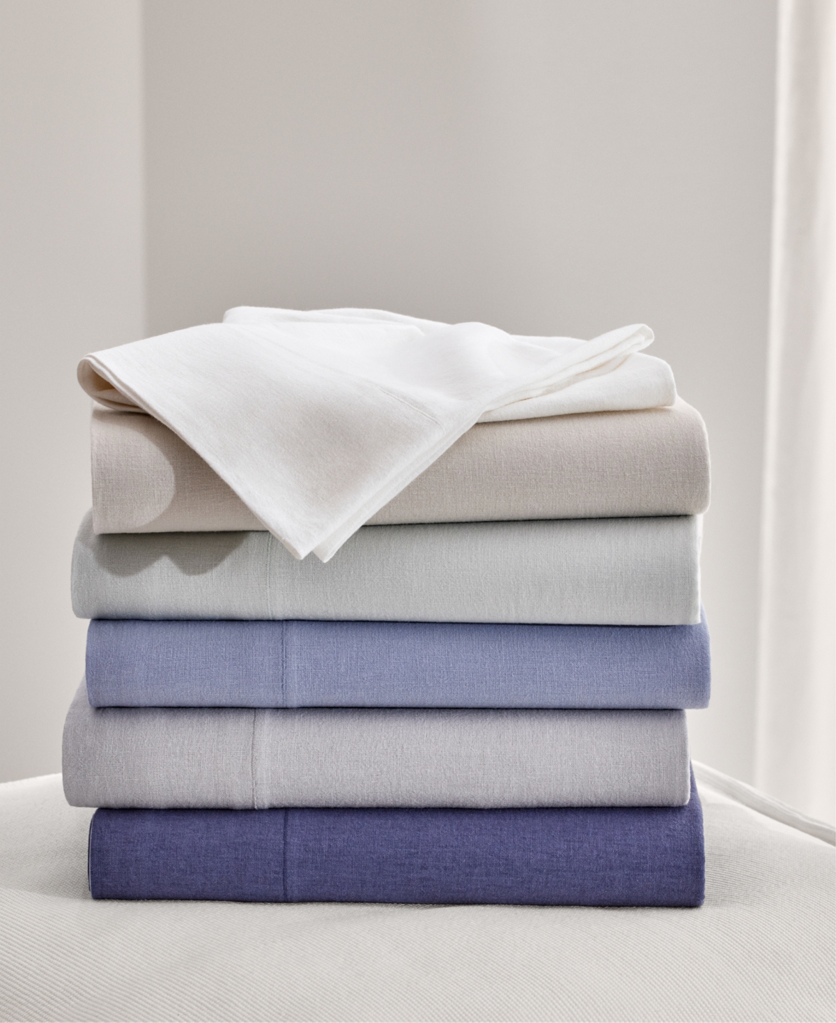 Ralph Lauren Kent Cotton-linen Sheet Set, California King In Navy