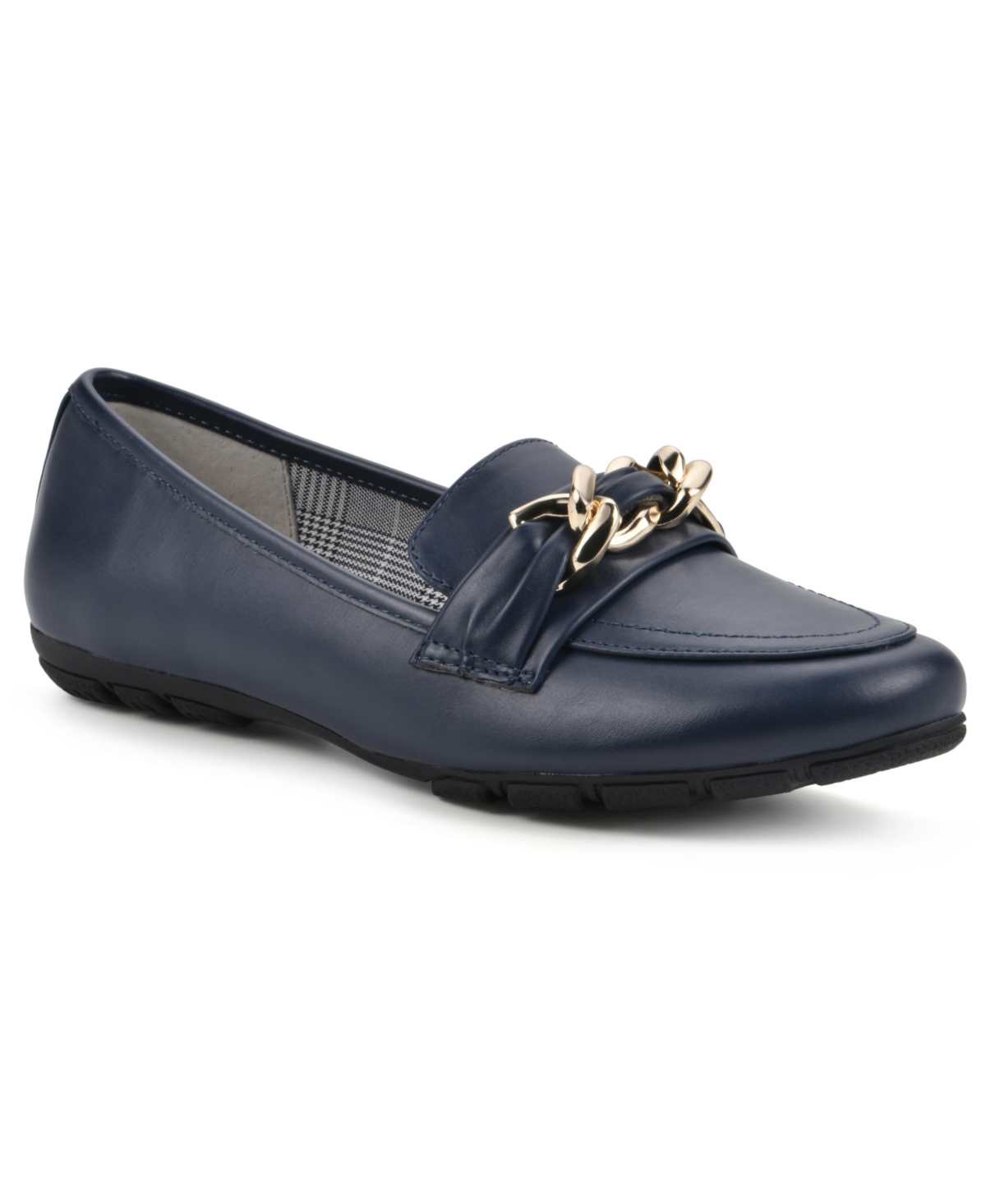 Shop Cliffs By White Mountain Women's Gainful Loafers In New Navy Smooth- Polyurethane
