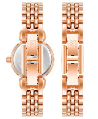 Women's Quartz Rose Gold-Tone Alloy Watch 24mm Set
