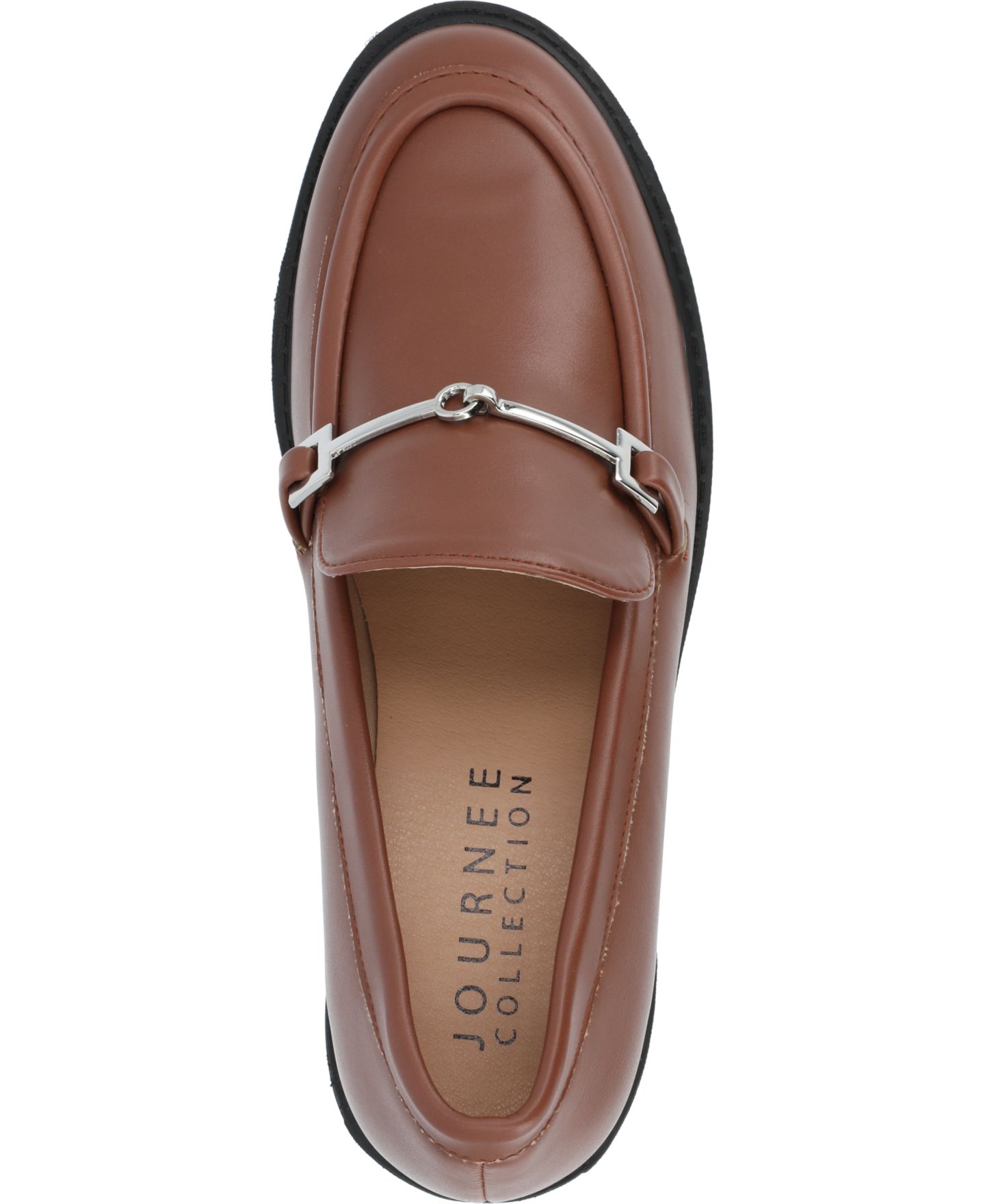 Женские туфли Journee Collection Kezziah Platform Lug, цвет: Коричневый — фото 4