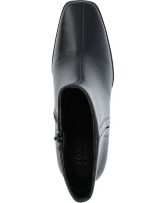 Women's Clearie Tru Comfort Foam Transparent Block Heel Square Toe Boot