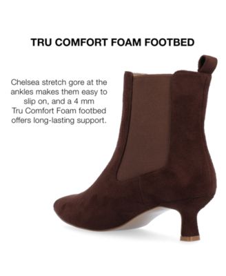 Women's Tenlee Pointed Toe Kitten Heel Dress Booties