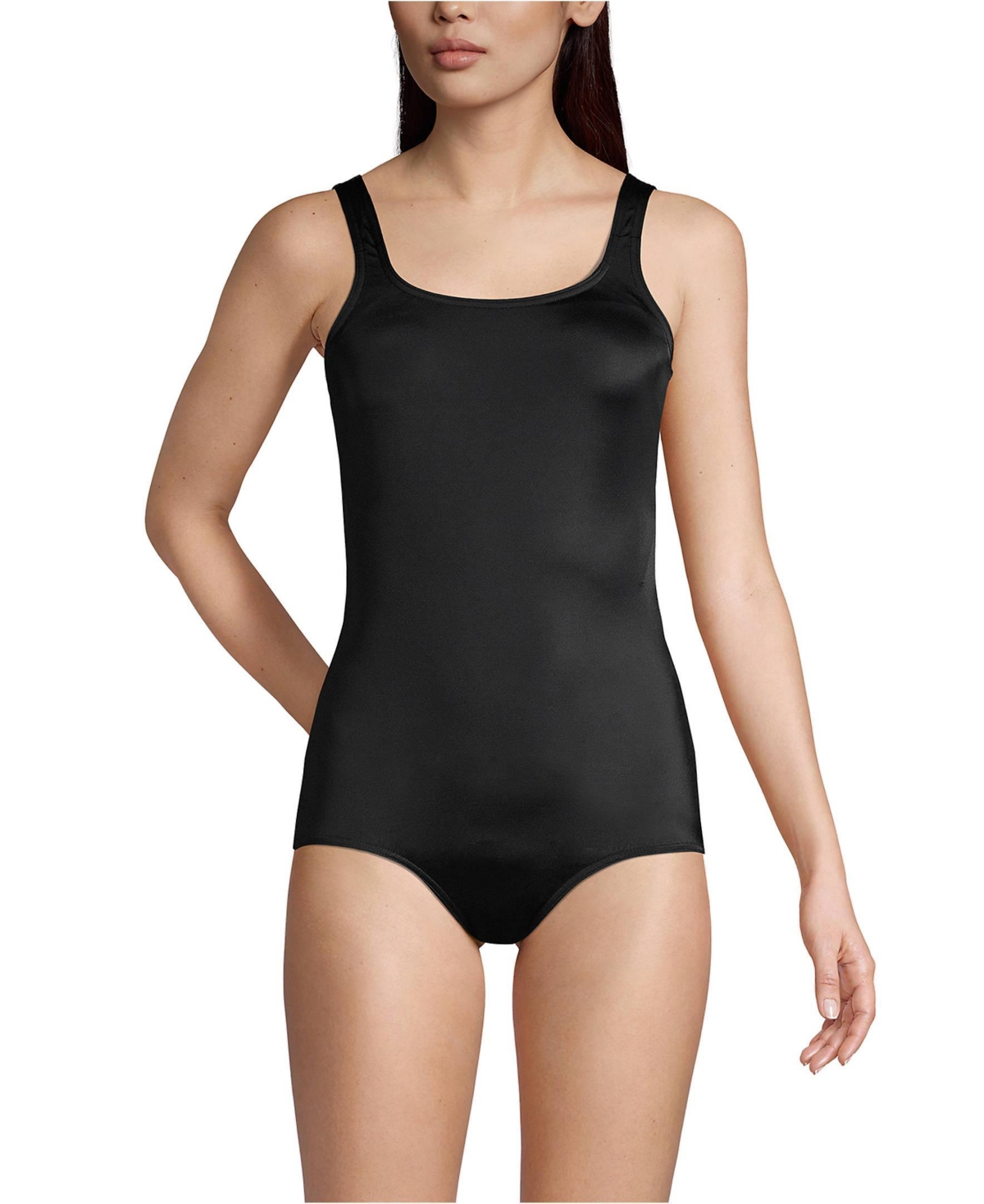 Women's Mastectomy Chlorine Resistant Tugless One Piece Swimsuit Soft Cup - Blackberry