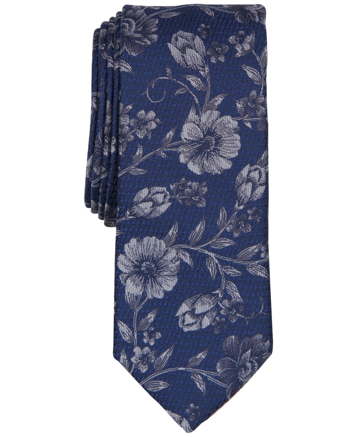 Shop Bar Iii Men's Waverly Floral Tie, Created For Macy's In Grey