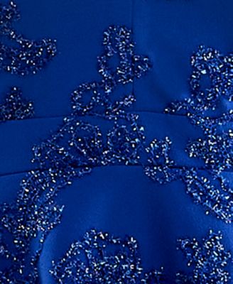 Juniors' Lace-Back Fit & Flare Dress