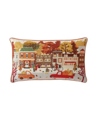ID HOME FASHIONS - Harvest Walk Embroidered Decorative pillow