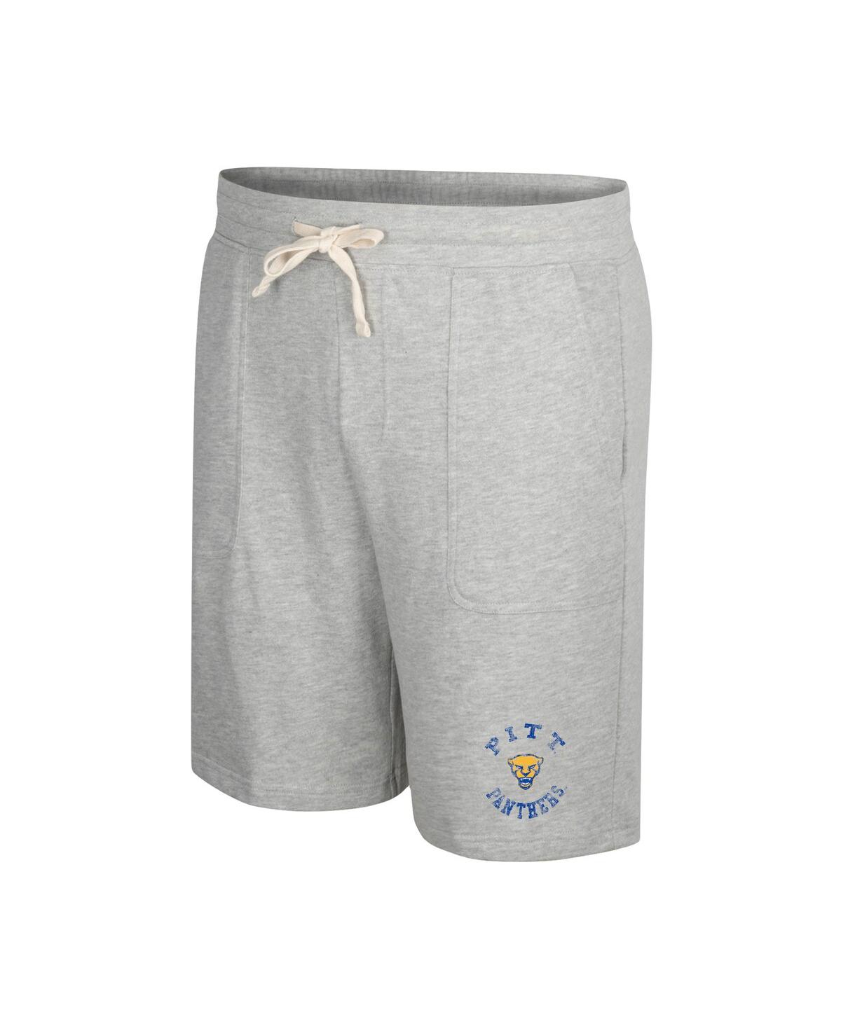 Shop Colosseum Men's  Heather Gray Pitt Panthers Love To Hear This Terry Shorts