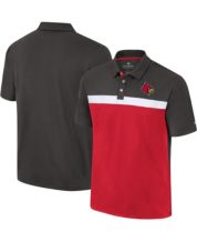 Men's Colosseum Charcoal Louisville Cardinals Two Yutes Polo