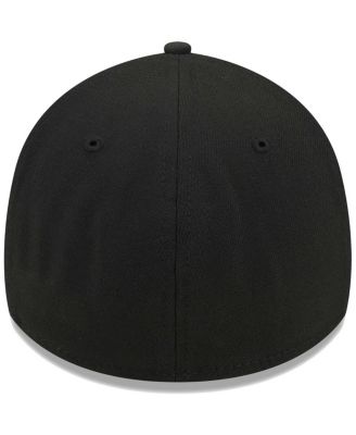 Men's Black St. Louis Cardinals Logo 39THIRTY Flex Hat