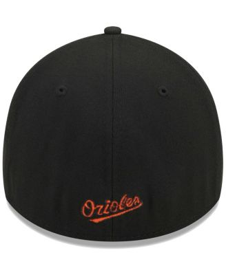 Men's Black Baltimore Orioles Logo 39THIRTY Flex Hat