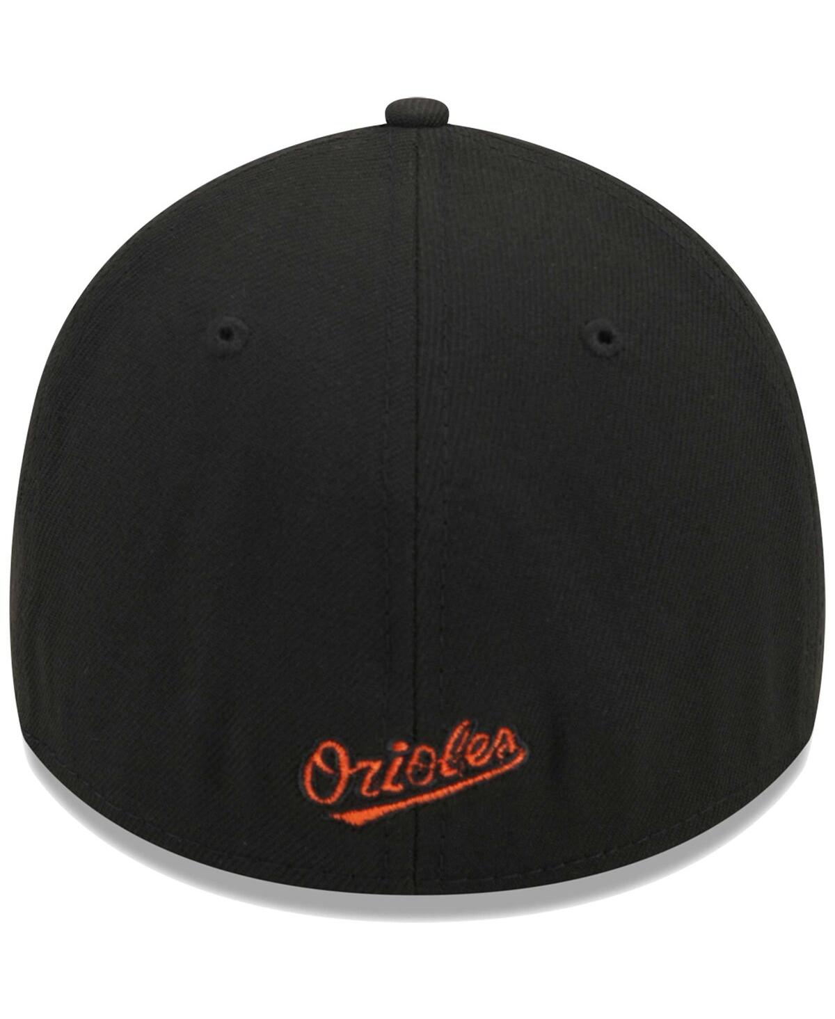 Men's New EraBaltimore Orioles Logo 39THIRTY Flex Hat - Black