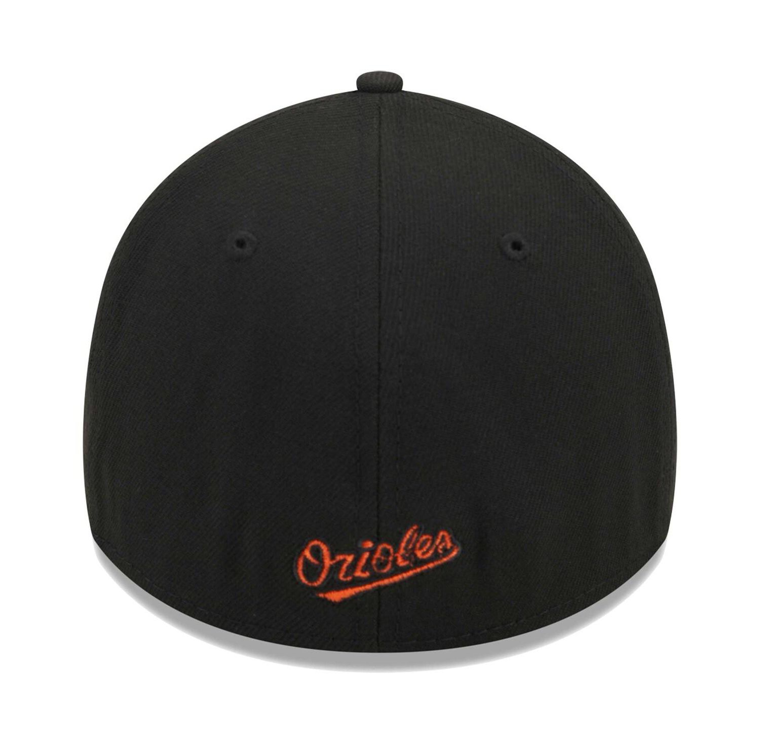 Men's Black Baltimore Orioles Logo 39THIRTY Flex Hat