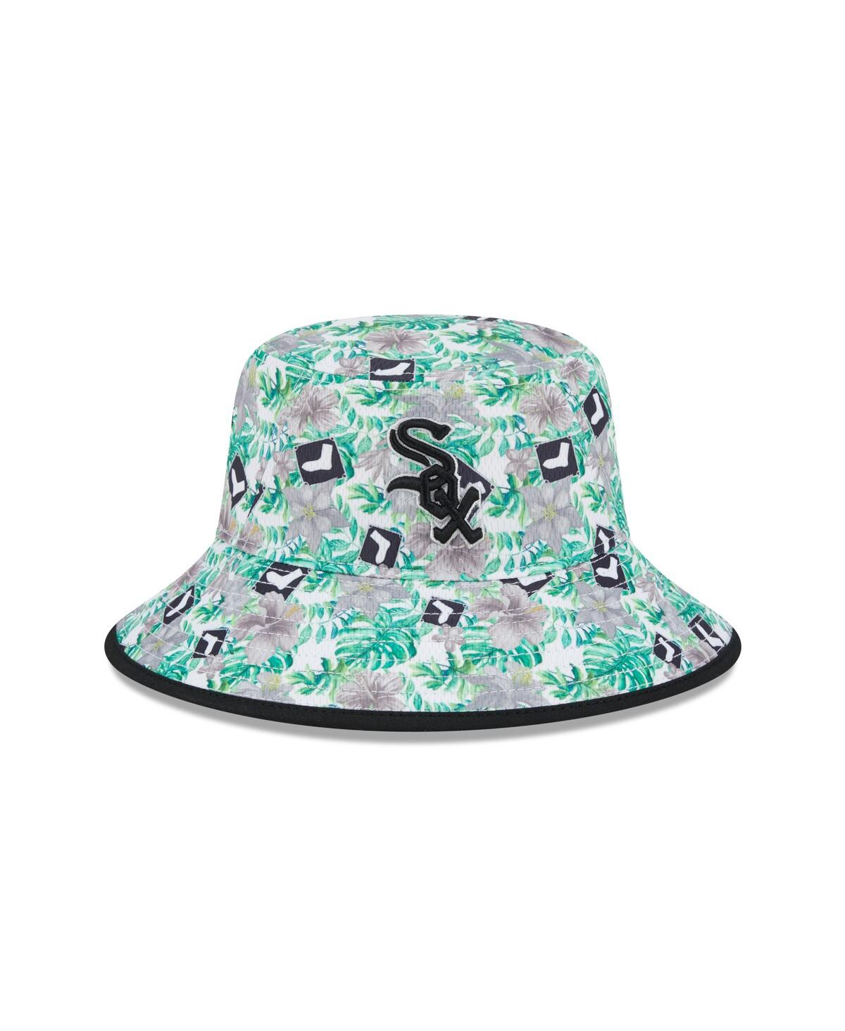 New Era Chicago White Sox Tropic Floral Bucket Hat In Black