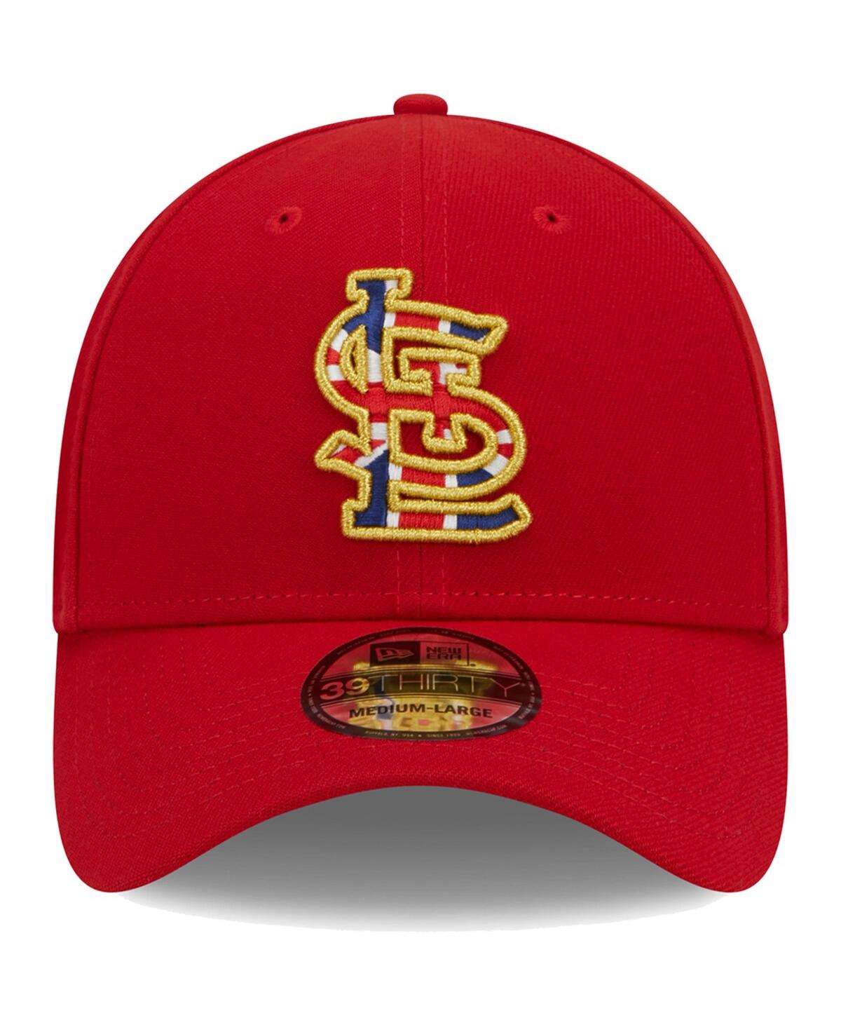 Men's New EraSt. Louis Cardinals 2023 Mlb World Tour: London Series Flag Fill 39THIRTY Flex Hat - Red
